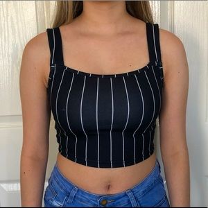 Striped crop top